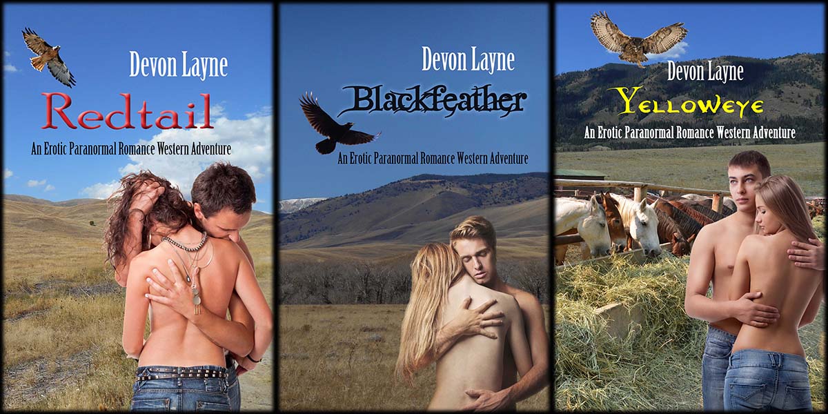 Erotic Paranormal Romance Western Adventure series covers