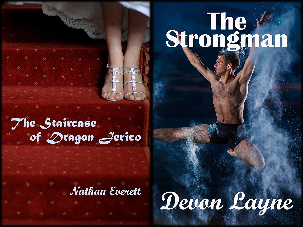 Covers of The Staircase of Dragon Jerico and The Strongman