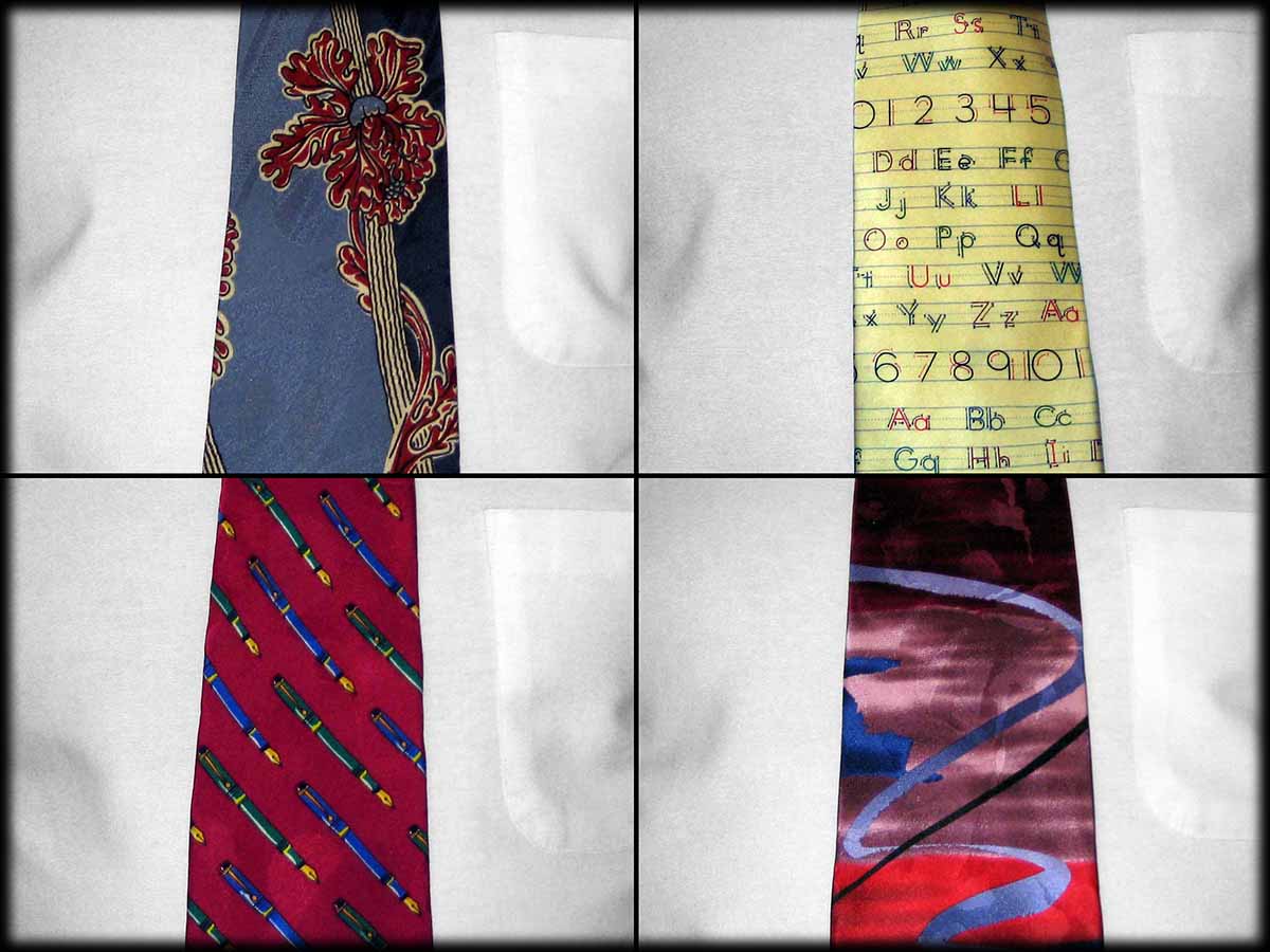 a selection of my ties