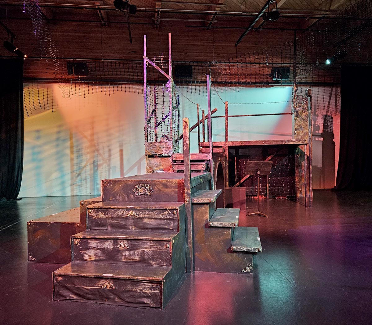 Set of the Salt and Sage production of A Midsummer Night’s Dream and King Lear