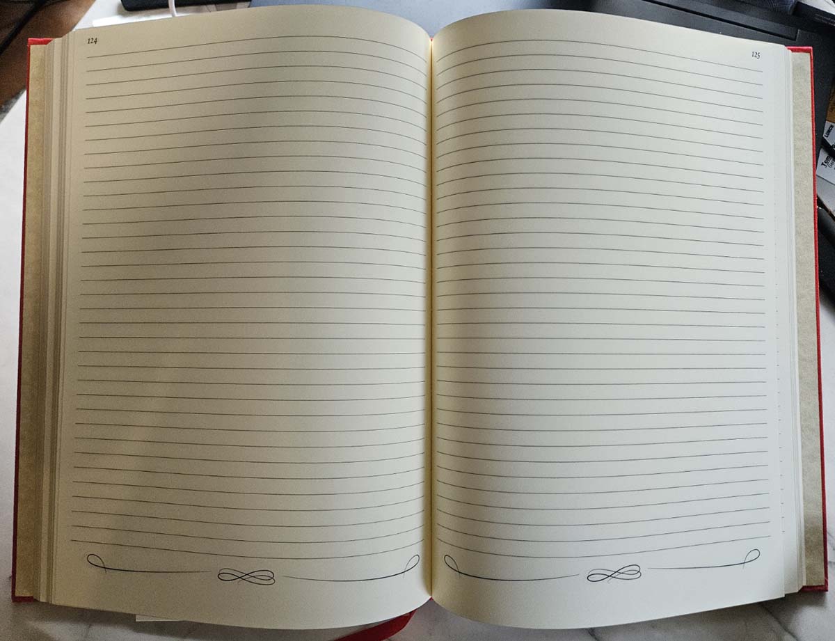 Inside of Levenger journal