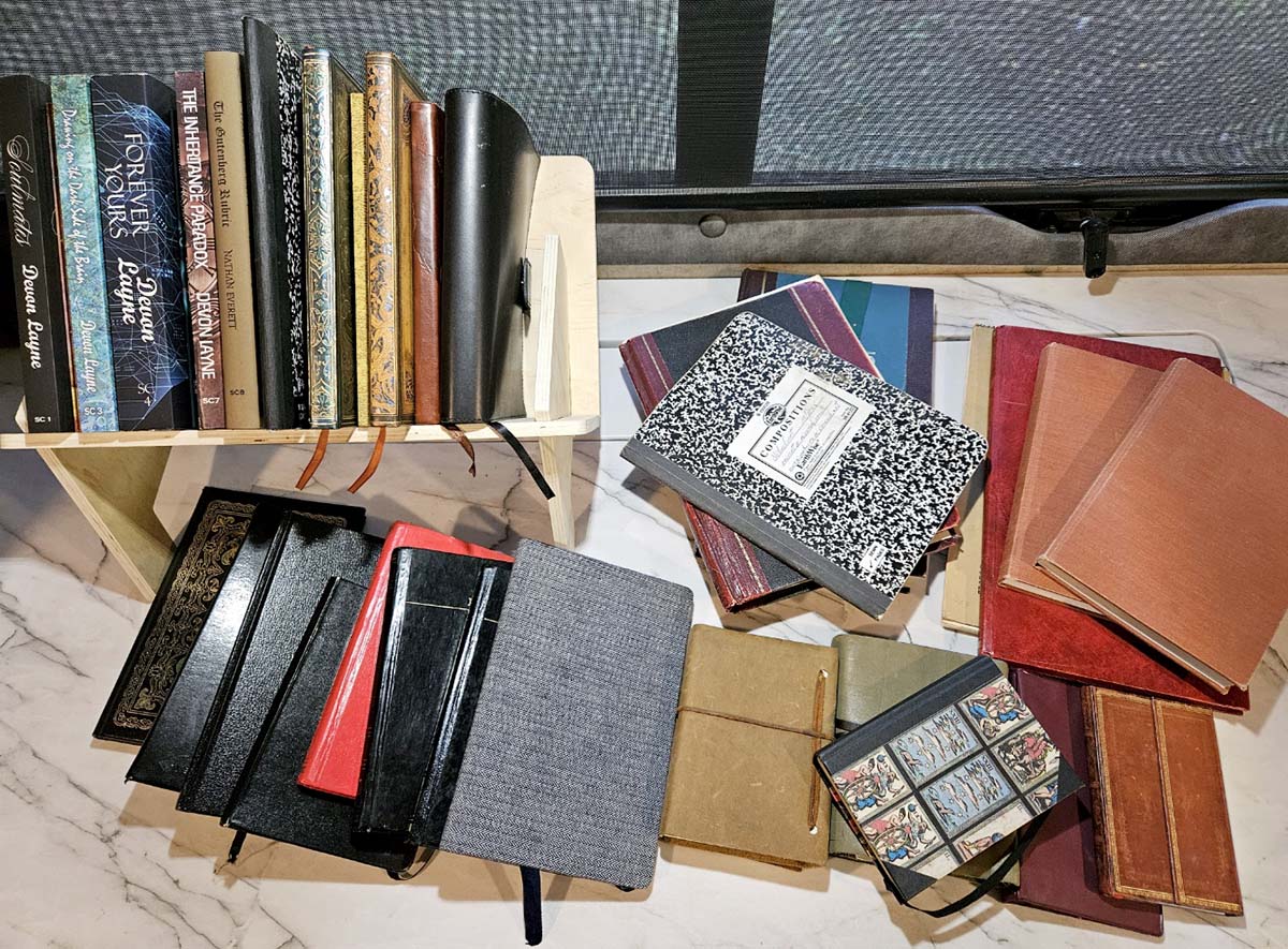 Stack of journals