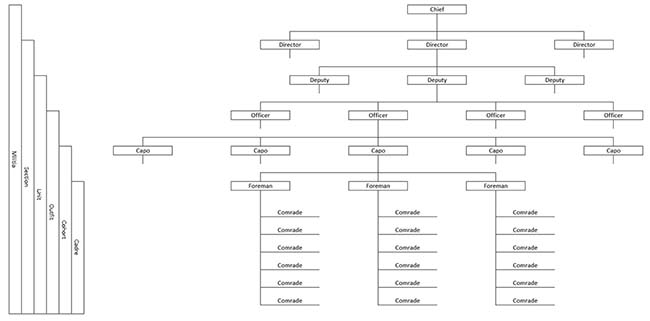 Org Chart of the Tara Militia