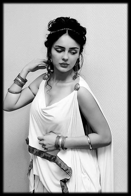 Christine as a Greek goddess